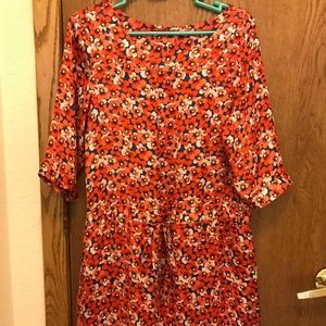 Red Floral Dress